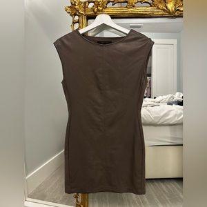 BCBGMaxAzeria leather dress